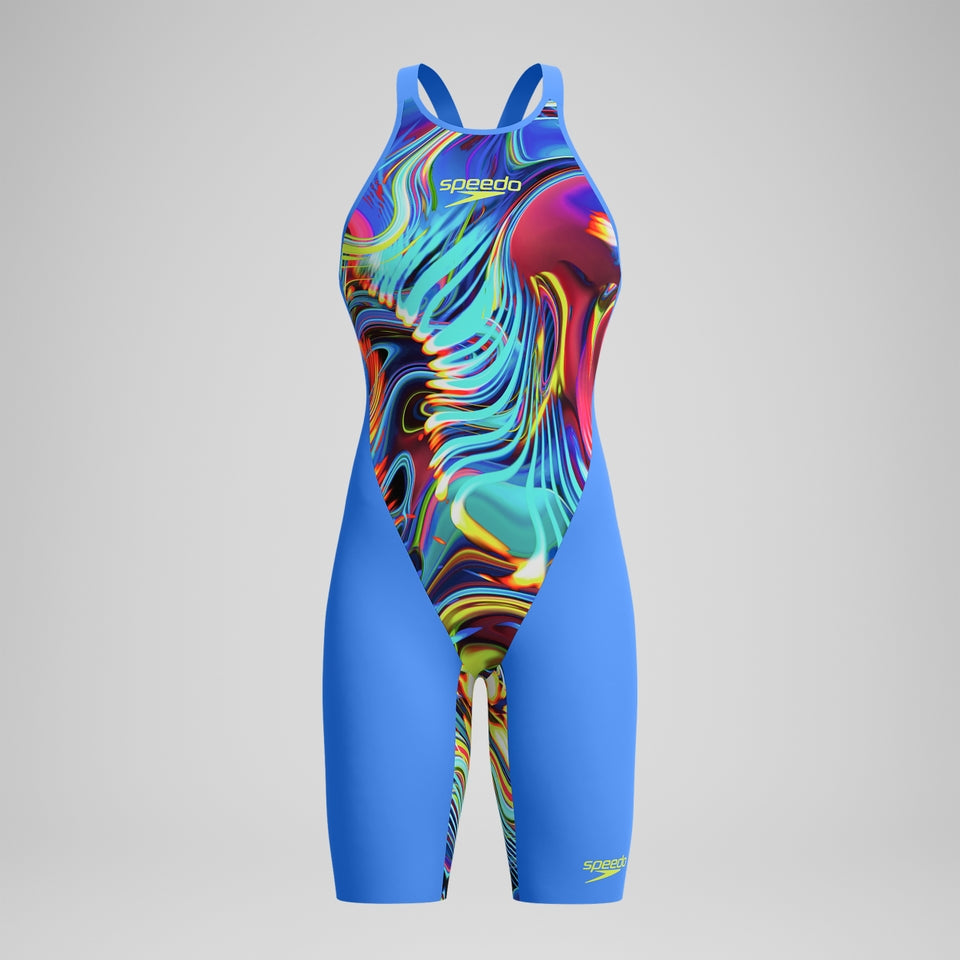 Fastskin LZR Pure Valor 2.0 Closedback Kneeskin Blue/Pink | Speedo