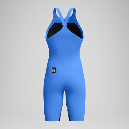 Fastskin LZR Pure Valor 2.0 Closedback Kneeskin Blue/Pink | Speedo