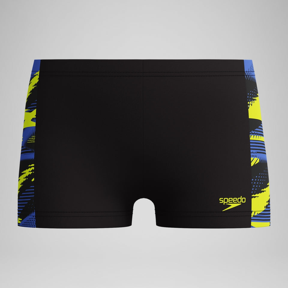Boys' HyperBoom Panel Aquashort Black/Yellow | Speedo