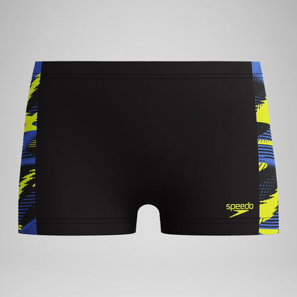 Boys' HyperBoom Panel Aquashort Black/Yellow | Speedo
