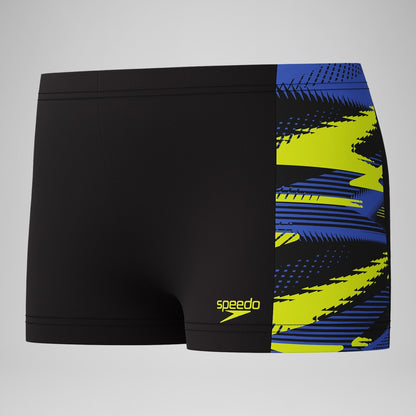 Boys' HyperBoom Panel Aquashort Black/Yellow | Speedo