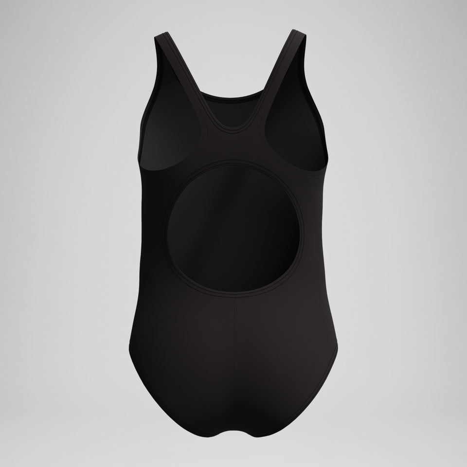 Girls' Placement Muscleback Swimsuit Black/Blue | Speedo