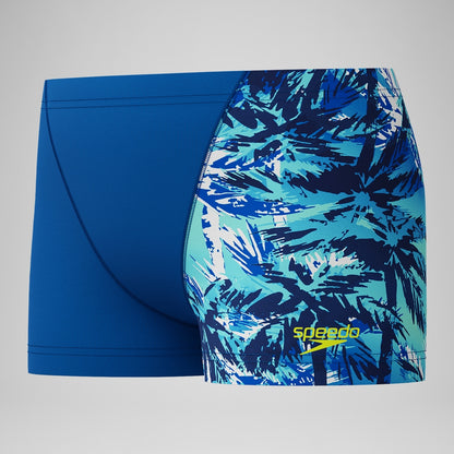 Boys' Printed V-Cut Aquashort Blue | Speedo
