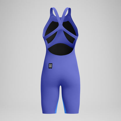 Fastskin LZR Pure Valor 2.0 Openback Kneeskin Blue/Purple | Speedo