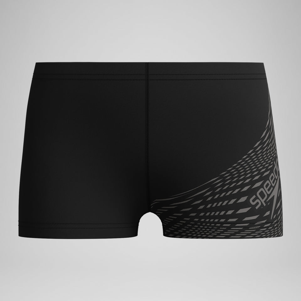 Boys' Medley Logo Aquashort Black/Grey | Speedo