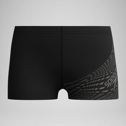 Boys' Medley Logo Aquashort Black/Grey | Speedo