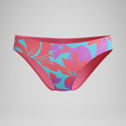 Club Training Printed Bikini Bottom Pink/Green | Speedo