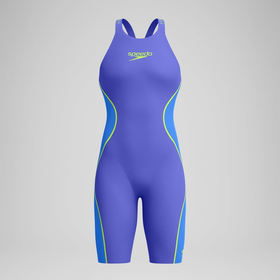 Fastskin LZR Pure Intent 2.0 Openback Kneeskin Blue/Yellow | Speedo