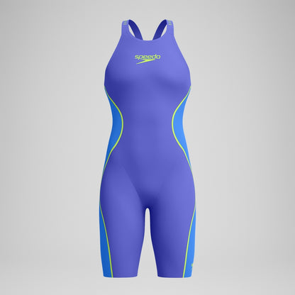 Fastskin LZR Pure Intent 2.0 Openback Kneeskin Blue/Yellow | Speedo