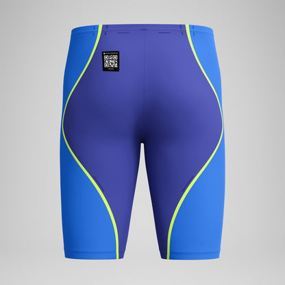 Fastskin LZR Pure Intent 2.0 High Waist Jammer Blue/Yellow | Speedo