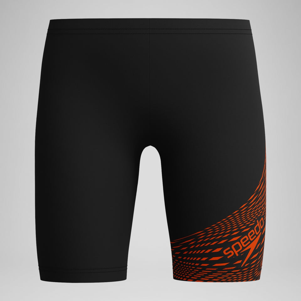 Boys' Medley Logo Jammer Black/Red | Speedo