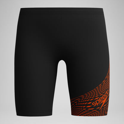 Boys' Medley Logo Jammer Black/Red | Speedo