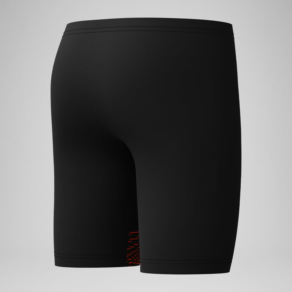 Boys' Medley Logo Jammer Black/Red | Speedo