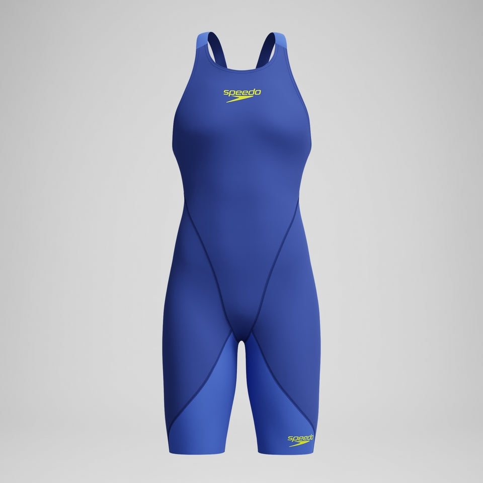 Girls' Fastskin LZR Ignite Kneeskin Blue/Yellow | Speedo
