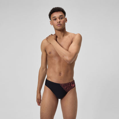 Medley Logo 7cm Brief Black/Coral | Speedo