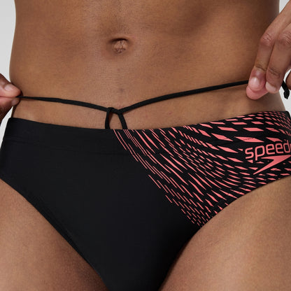 Medley Logo 7cm Brief Black/Coral | Speedo