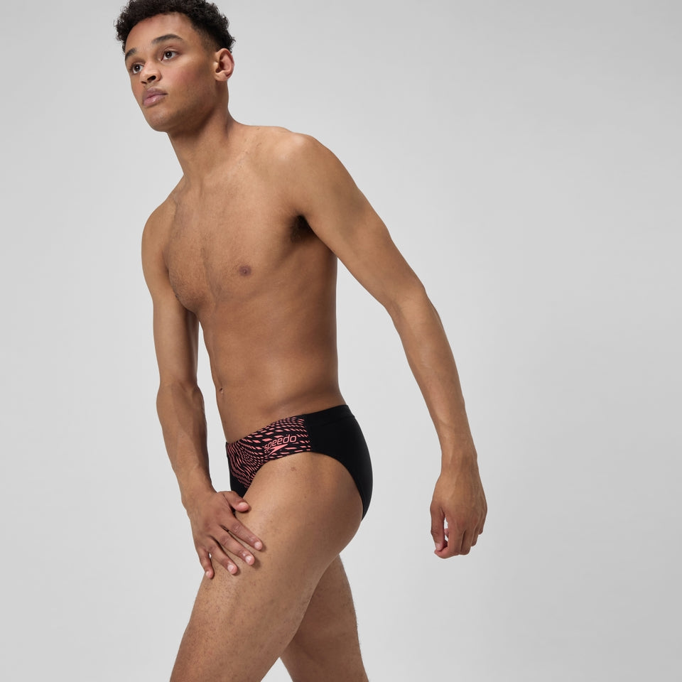 Medley Logo 7cm Brief Black/Coral | Speedo