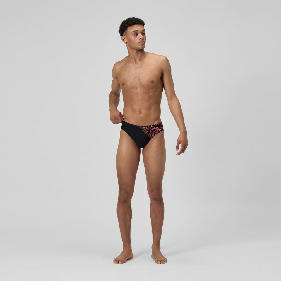 Medley Logo 7cm Brief Black/Coral | Speedo