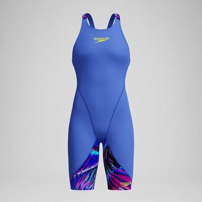 Girls' Fastskin LZR Ignite Kneeskin Blue/Pink | Speedo