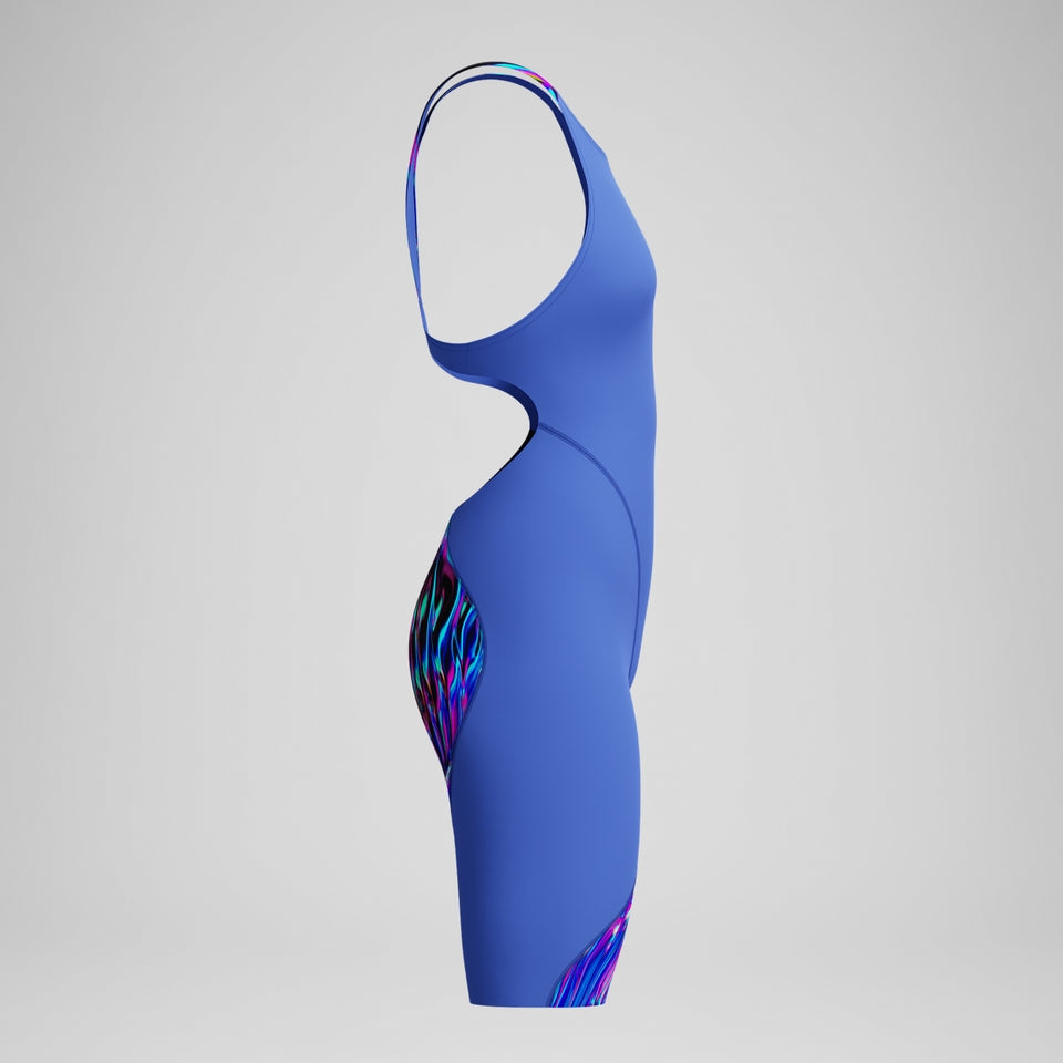 Girls' Fastskin LZR Ignite Kneeskin Blue/Pink | Speedo