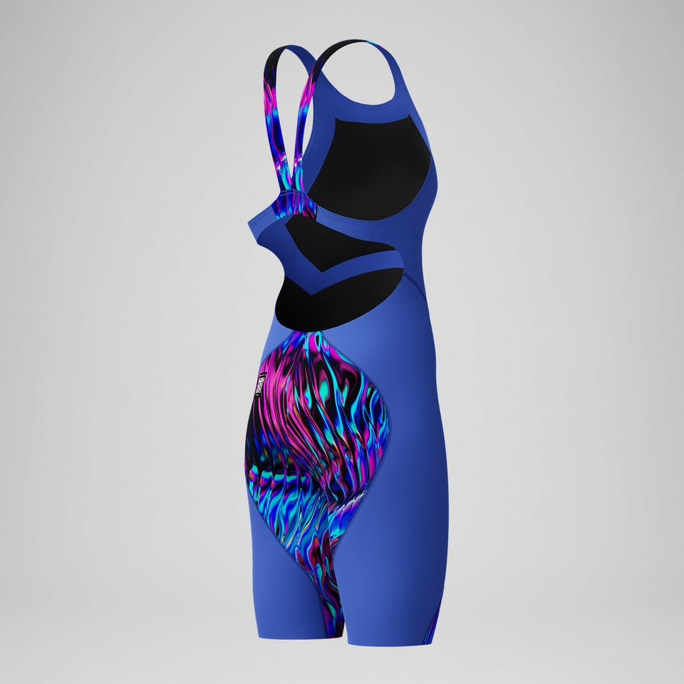 Girls' Fastskin LZR Ignite Kneeskin Blue/Pink | Speedo