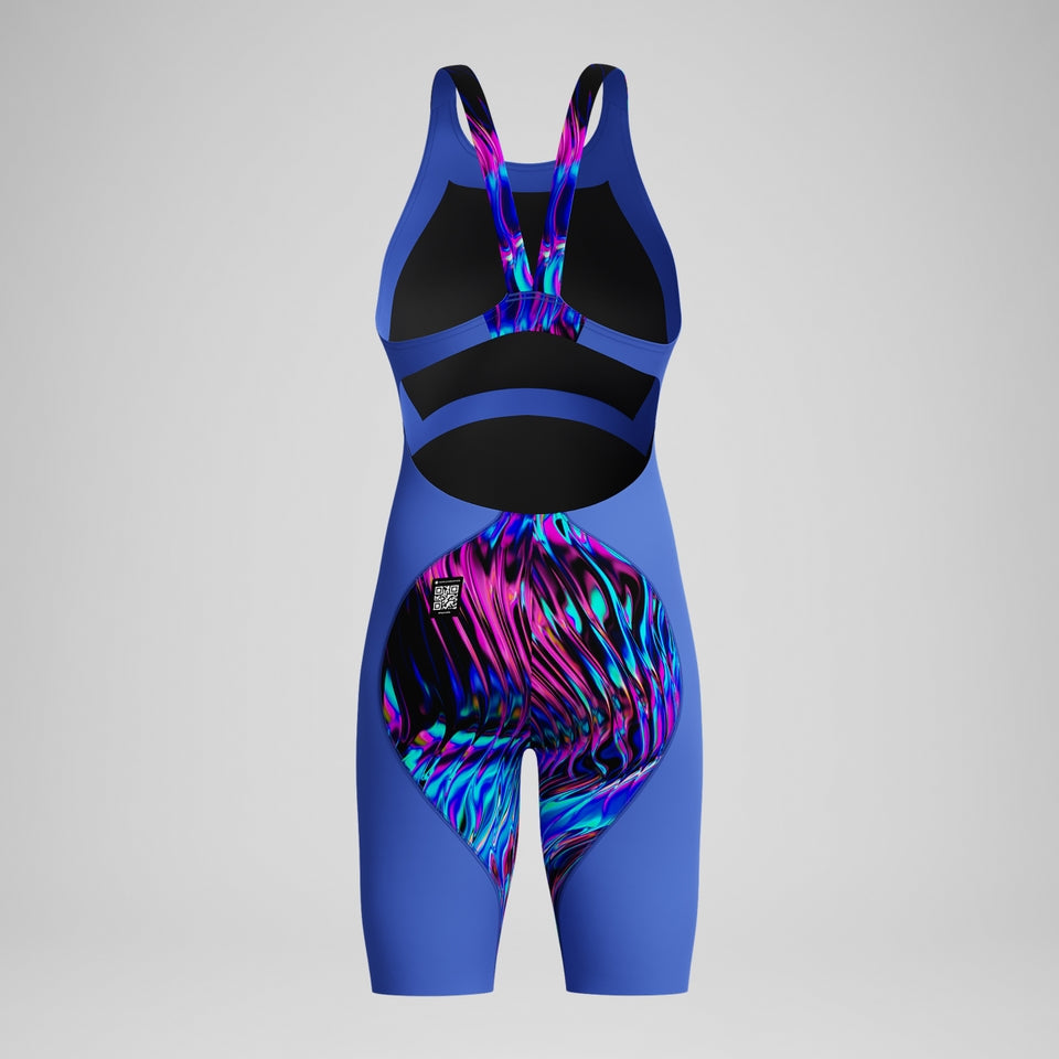Girls' Fastskin LZR Ignite Kneeskin Blue/Pink | Speedo