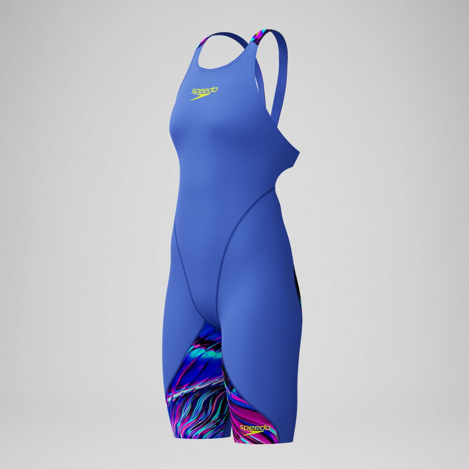 Girls' Fastskin LZR Ignite Kneeskin Blue/Pink | Speedo