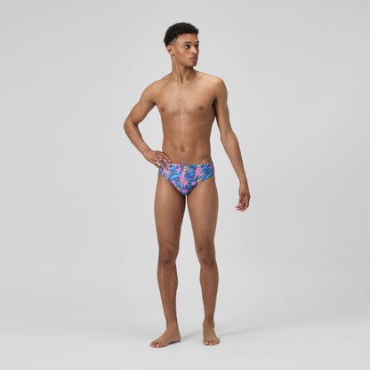 Club Training 8cm Printed Brief Navy/Pink | Speedo