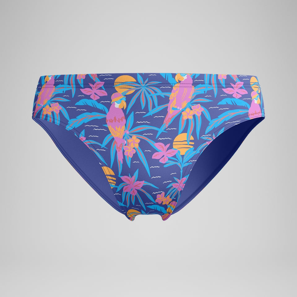 Club Training 8cm Printed Brief Navy/Pink | Speedo