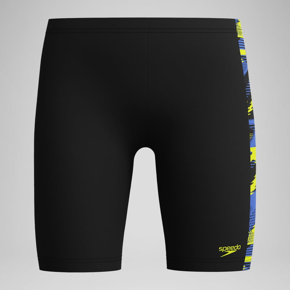 Boys' HyperBoom Panel Jammer Black/Yellow | Speedo