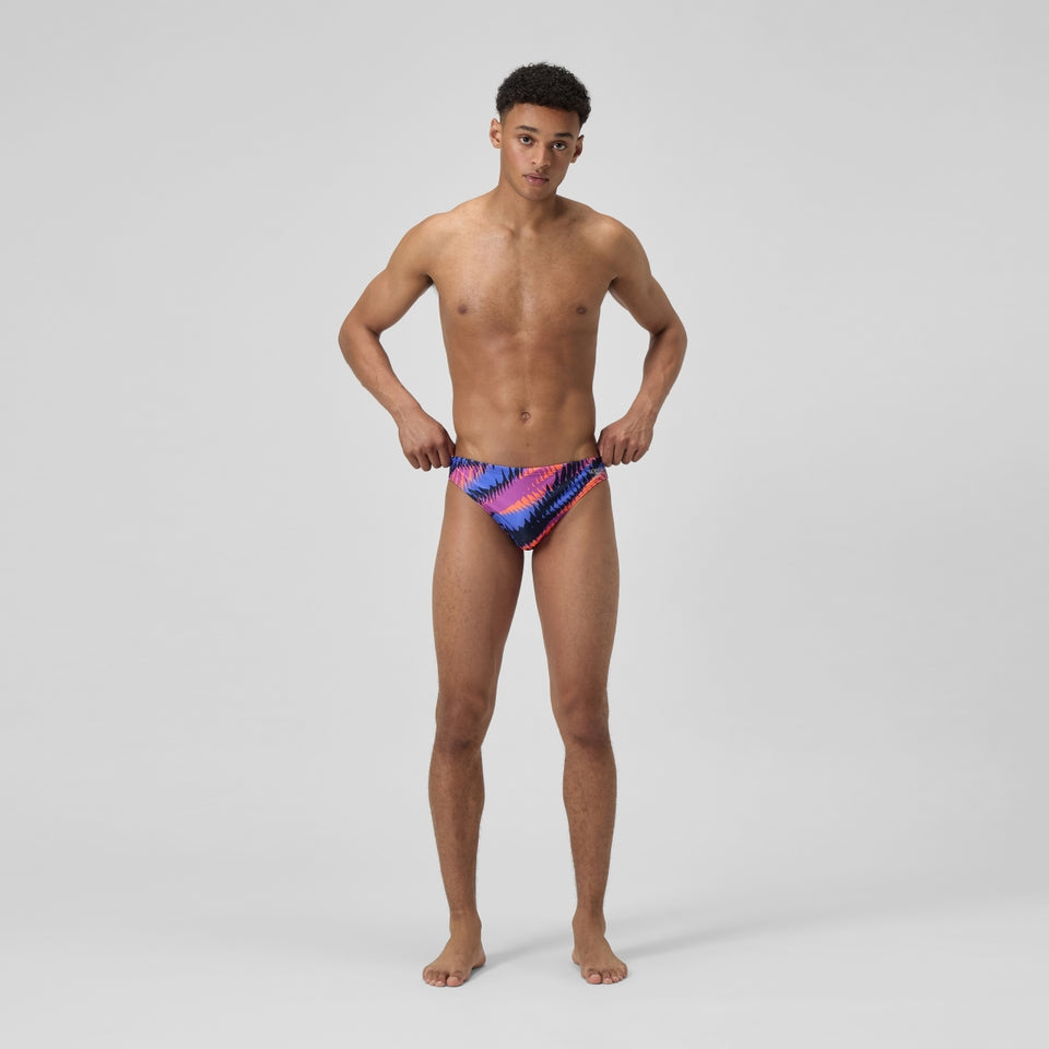 Club Training 5cm Printed Brief Blue/Pink | Speedo