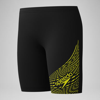 Boys' Medley Logo Jammer Black/Yellow | Speedo