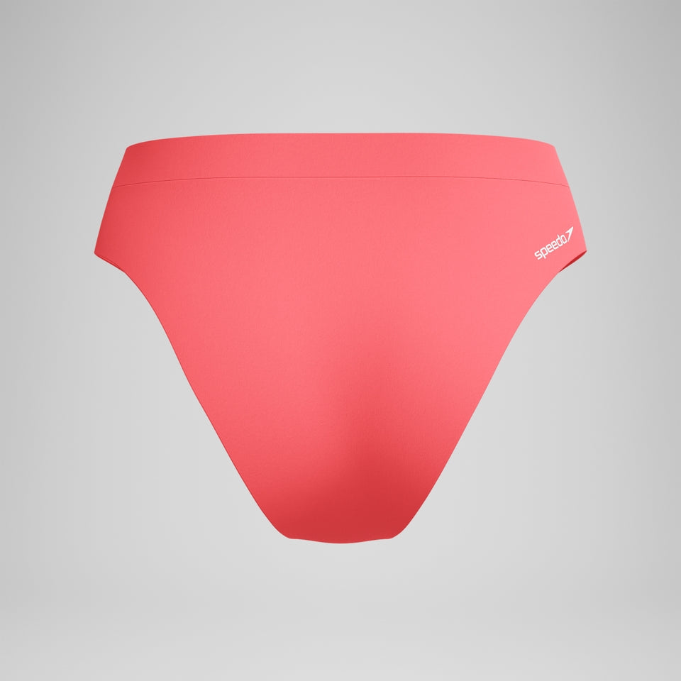 FLU3NTE Solid Hi Waist Bikini Bottom Coral | Speedo