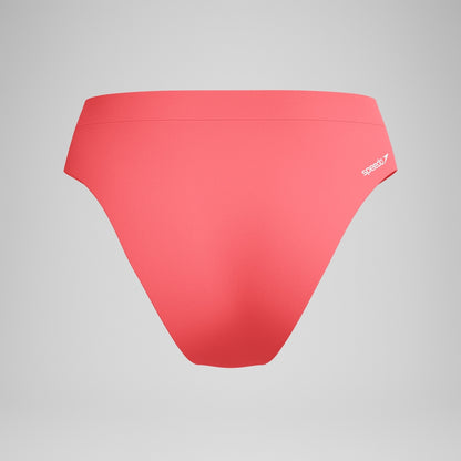 FLU3NTE Solid Hi Waist Bikini Bottom Coral | Speedo