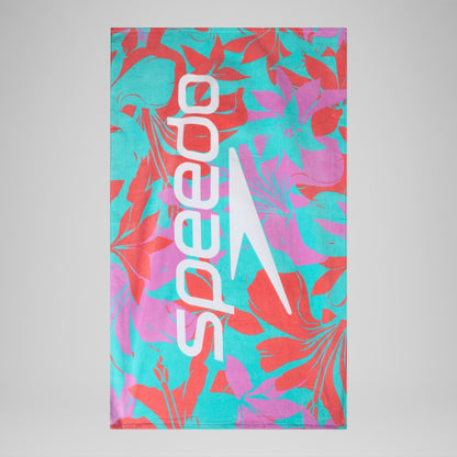 Printed Beach Towel Turquoise/Pink | Speedo