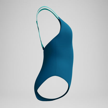 Shaping Crossback Swimsuit DarkTeal/Green | Speedo