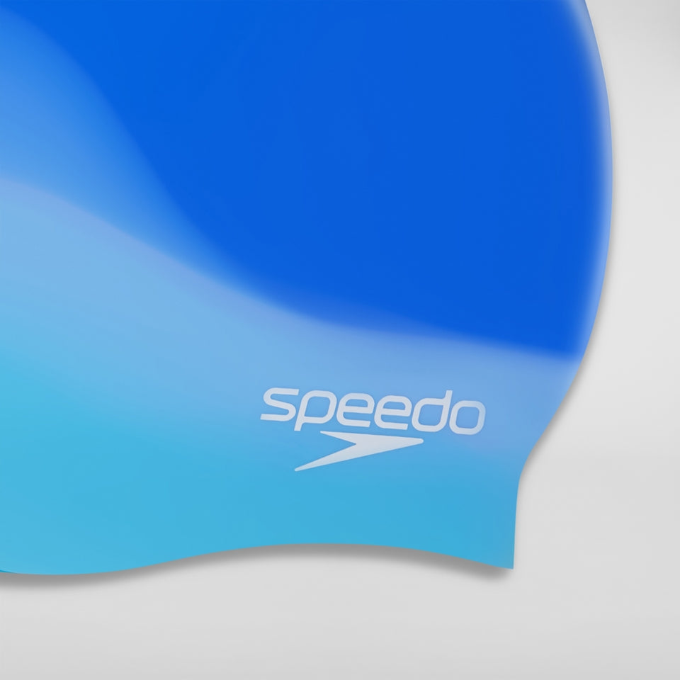 Adult Multi Colour Silicone Swim Cap Blue | Speedo