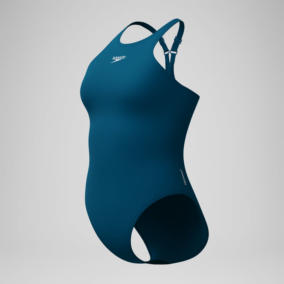 Endurance+ Longer V Back Swimsuit Dark Teal | Speedo