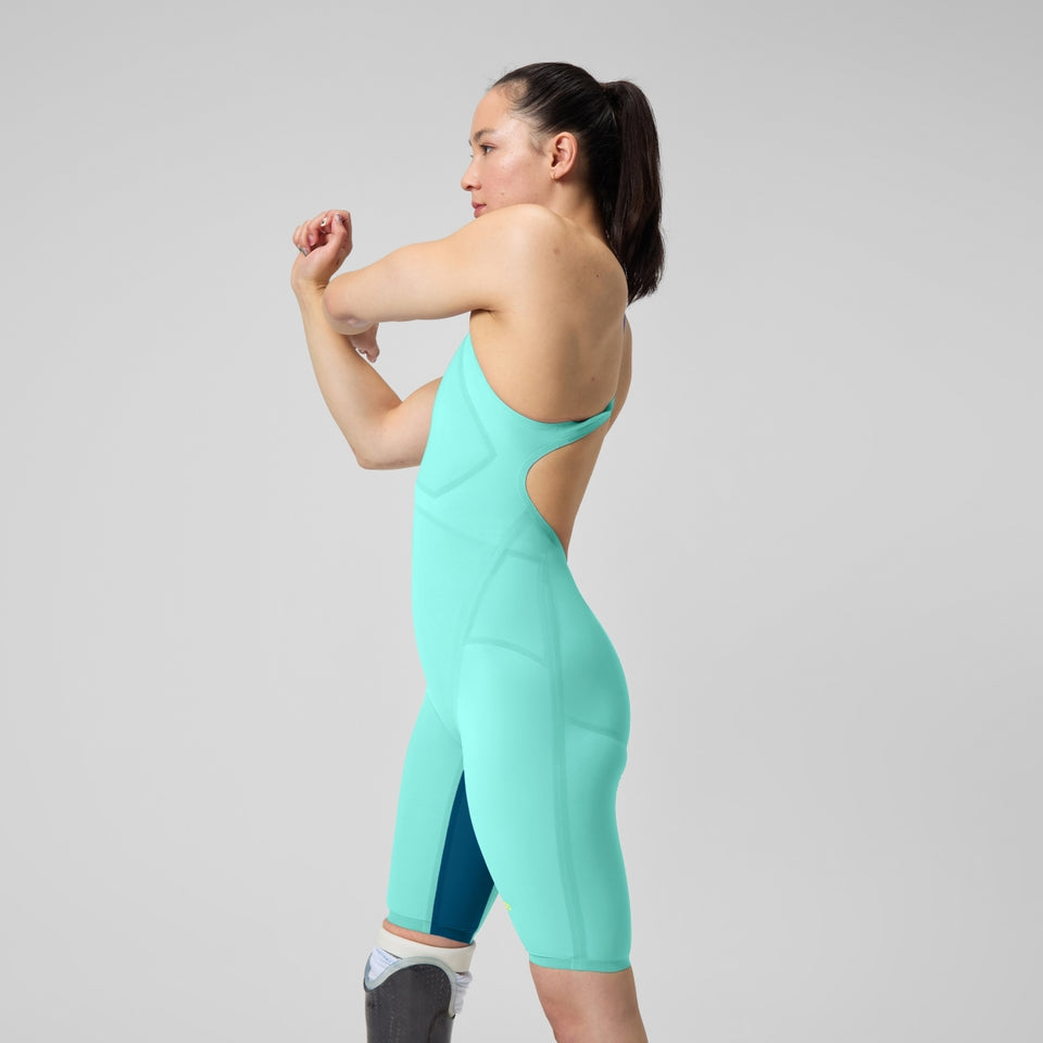 Fastskin LZR Pure Valor 2.0 Openback Kneeskin Turquoise | Speedo