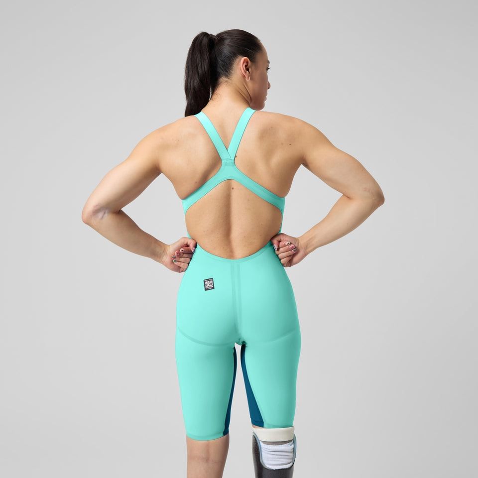 Fastskin LZR Pure Valor 2.0 Openback Kneeskin Turquoise | Speedo