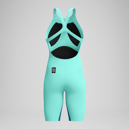 Fastskin LZR Pure Valor 2.0 Openback Kneeskin Turquoise | Speedo