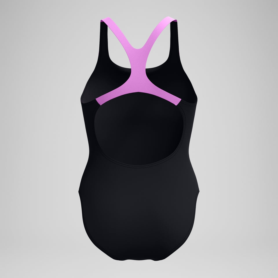 Medley Logo Swimsuit Black/Pink | Speedo