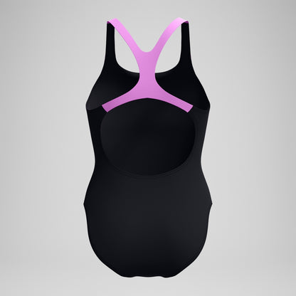 Medley Logo Swimsuit Black/Pink | Speedo