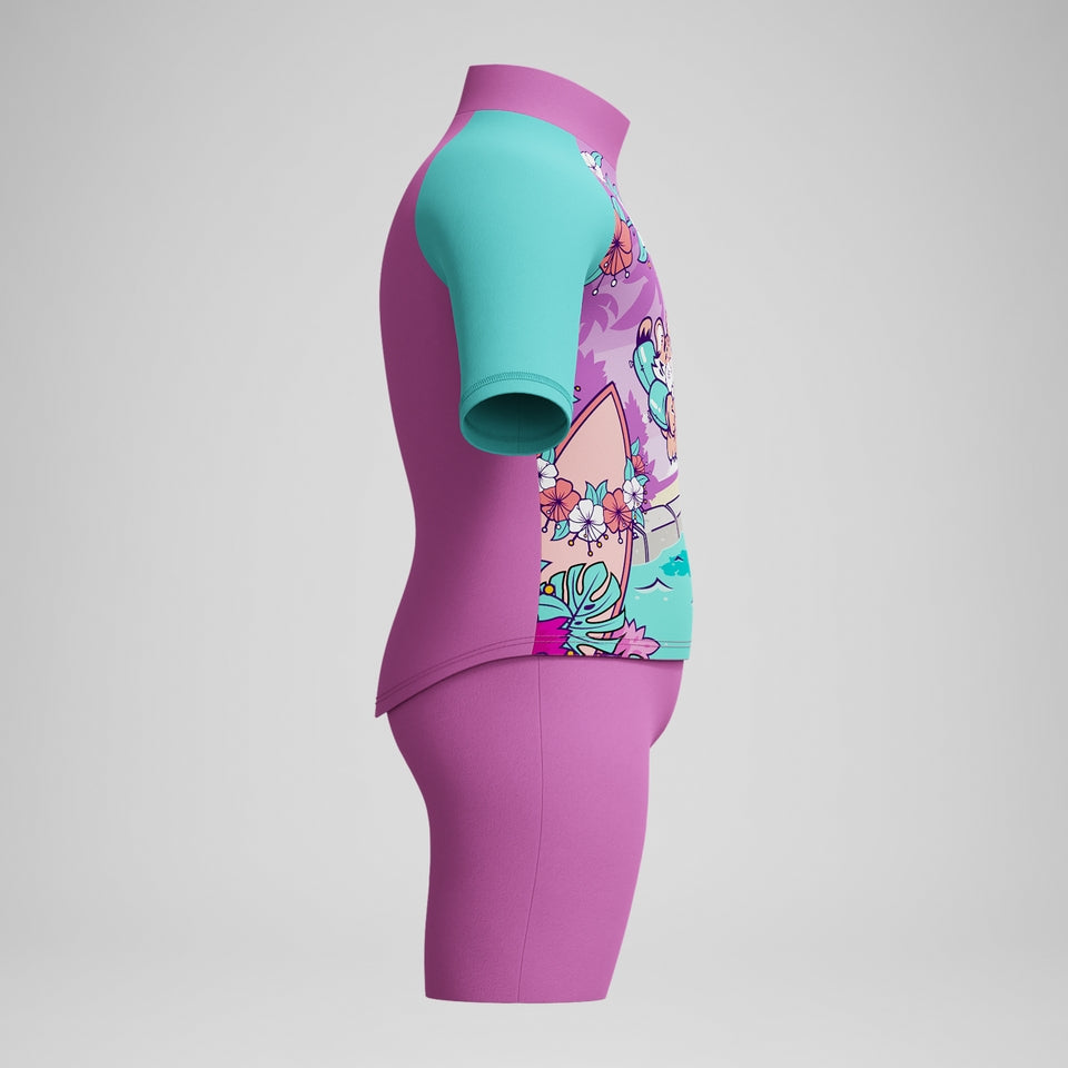 Infant Girls' Learn to Swim Sun Protection Top & Short Pink | Speedo