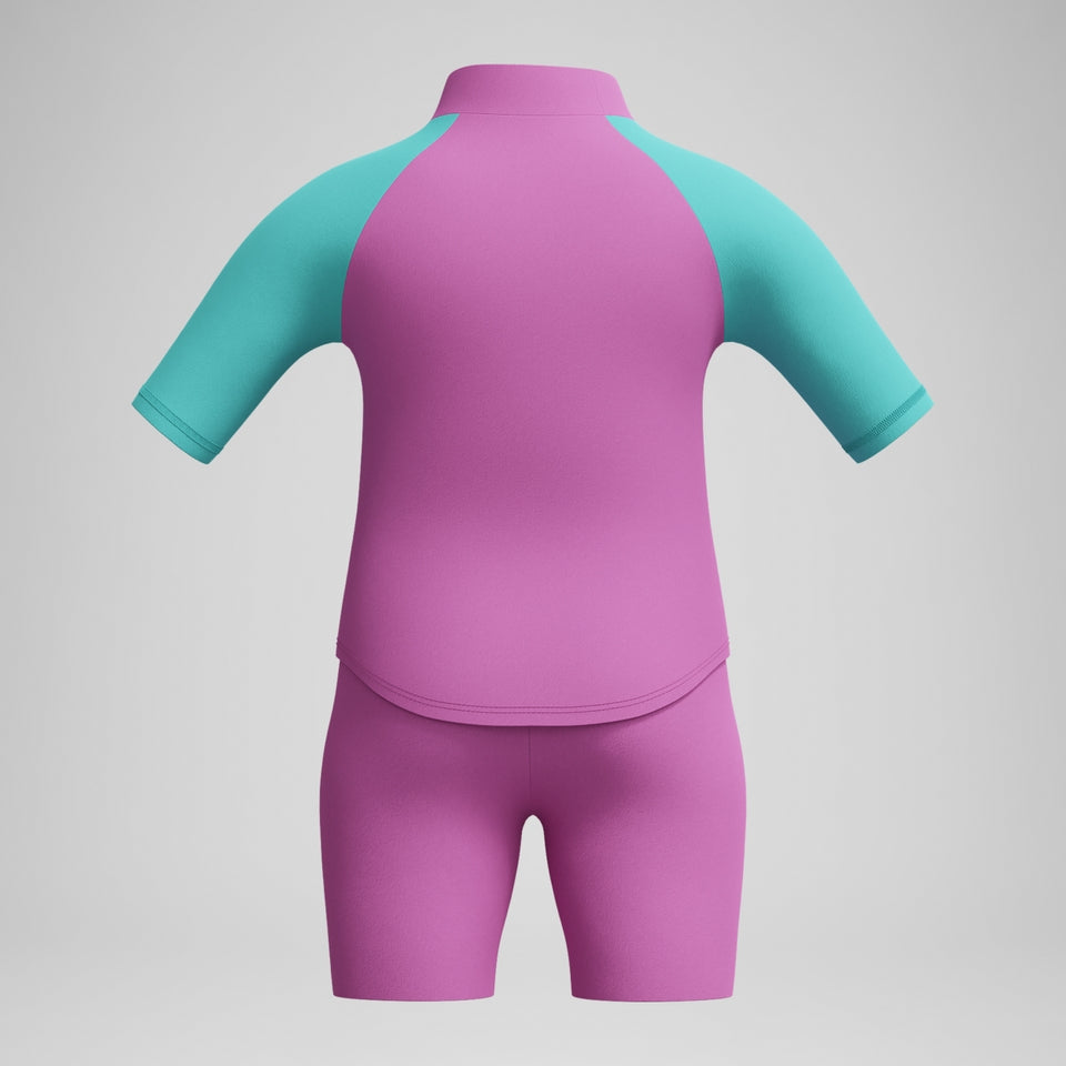 Infant Girls' Learn to Swim Sun Protection Top & Short Pink | Speedo