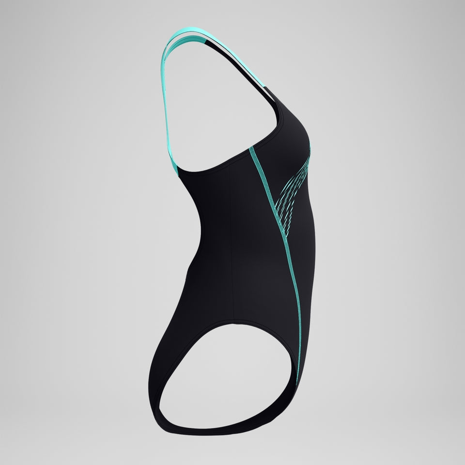 Medley Logo Swimsuit Black/Turquoise | Speedo