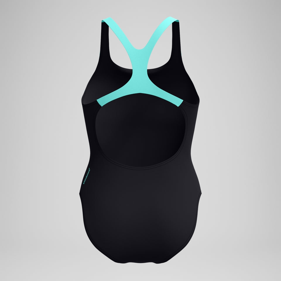 Medley Logo Swimsuit Black/Turquoise | Speedo