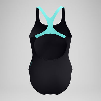 Medley Logo Swimsuit Black/Turquoise | Speedo