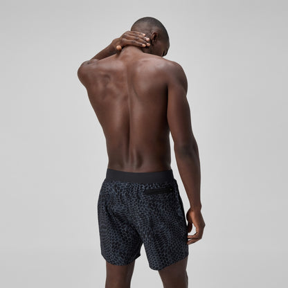 Lookout Printed 40cm Swim Shorts Black | Speedo