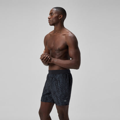 Lookout Printed 40cm Swim Shorts Black | Speedo